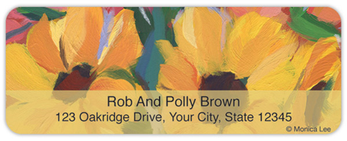 Artistic Blooms Address Labels