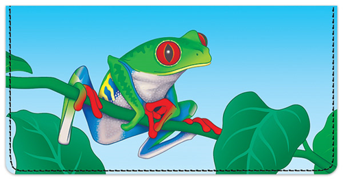 Designs by Shan&amp;#153; Red-Eyed Tree Frog Checkbook Cover