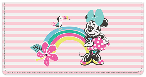 Tropical Fun Minnie Checkbook Cover