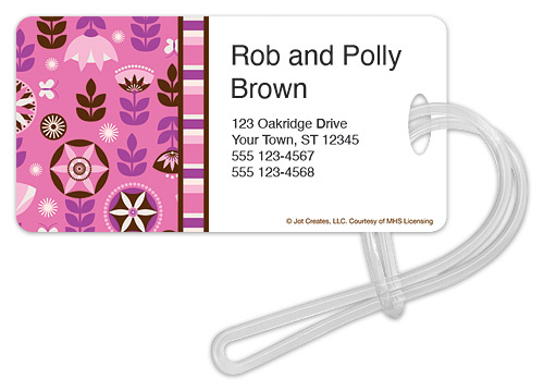 Izzy Floral Luggage Tag