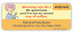 Aunty Acid Coffee Address Labels