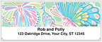 Psychedelic Butterflies Address Labels