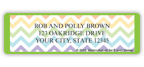 Floral Chevron Address Labels