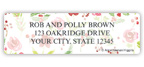 Seasonal Blooms Address Labels