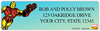 Marvel Comics Address Labels
