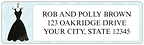 Little Black Dress Address Label