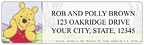 Winnie the Pooh Adventures Sheet Labels