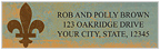 Fleur de Lis Sheet Labels