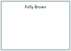 Aqua Border Flat Cards
