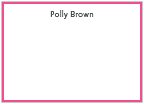 Hot Pink Border Flat Cards