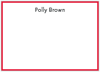 Red Border Flat Cards