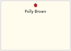 Apple Motif Flat Cards