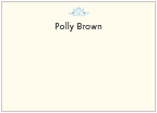 Bleu Flourish Motif Flat Cards