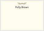 Brown Flourish Motif Flat Cards