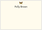 Butterfly Motif Flat Cards