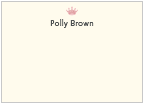 Crown Motif Flat Cards