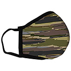 Olive Brush Strokes - Standard Face Mask