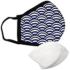 Navy Arches - Standard Face Mask with Filters