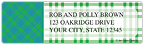 Preppy Plaid Address Labels