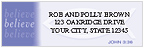 Believe Address Labels