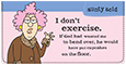 Aunty Acid Diet & Exercise Checkbook Cover