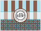 Chic Blue Stampable Notes