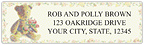 Old Time Teddy Sheet Labels