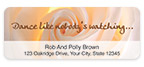 Dance Like No One's Watching Address Labels