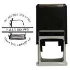 Book Round Stamp