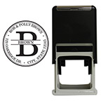 Distinguished Round Stamp