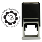 Flower Power Round Stamp