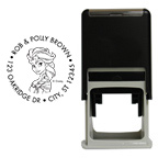 Elsa Round Stamp