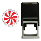 Peppermint Round Stamp