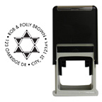 Star of David Round Stamp