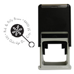 Snowflake Rattle Round Stamp