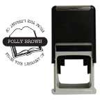 Library Round Stamp