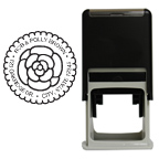 Rosebud Round Flower Stamp