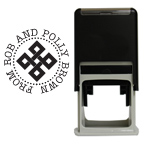 Square Knot Round Stamp