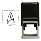 STAR TREK Badge Square Stamp