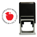 Apple Round Stamp