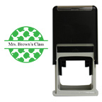 Green Apples Round Stamp