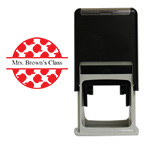 Red Apples Round Stamp