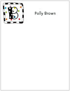 Polka Dotted Monogram Mini Note Memo Pads