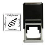 Sea Shore Square Stamp