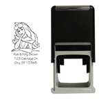 Aurora Square Stamp