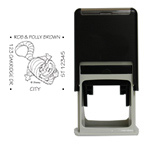 Cheshire Cat Square Stamp