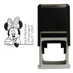 Minnie Mouse Leaning Square Stamp