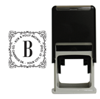 Dignified Monogram Square Stamp