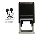Mickey Mouse Leaning Square Stamp