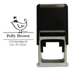 Birdie Square Stamp